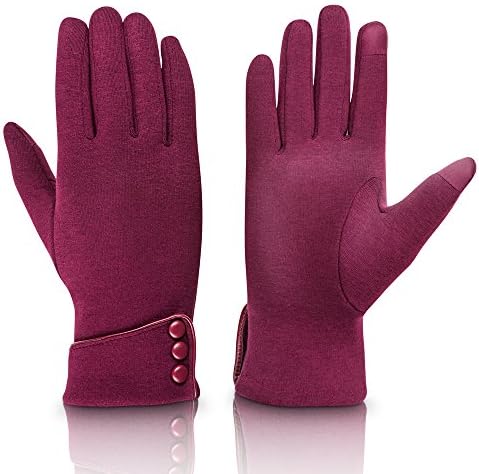 Fashion Touch Screen Winter Gloves Warm Polar Fleece Causal Gloves Windproof in Cold Weater Lightweight For Women