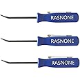RASNONE 3pcs Mini Pocket Pry Bar with Pocket Clip 4.5" Length Blue