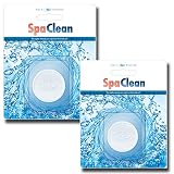 AquaFinesse Spa Clean Puck Cleanser - 2 Pack - bio film cleaner and shock for spas, hot tubs, jetted bath and whirlpool