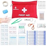 First Aid Kit Medical Survival Bag (46 Piece)：Compact for Emergency at Home, Outdoors, Car, Camping, Workplace, Hiking, Survival.Be Prepared at Home &amp; Work .ANMEILU