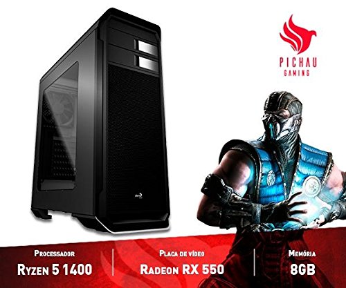 Computador Gamer Pichau Amd Ryzen 5 1400 8gb (amd Rx 550 2gb) 1tb