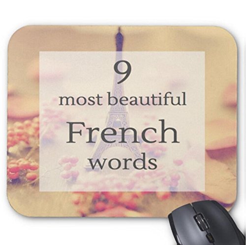 Mousepad French Words/Beautiful Tower Background Mouse Mat