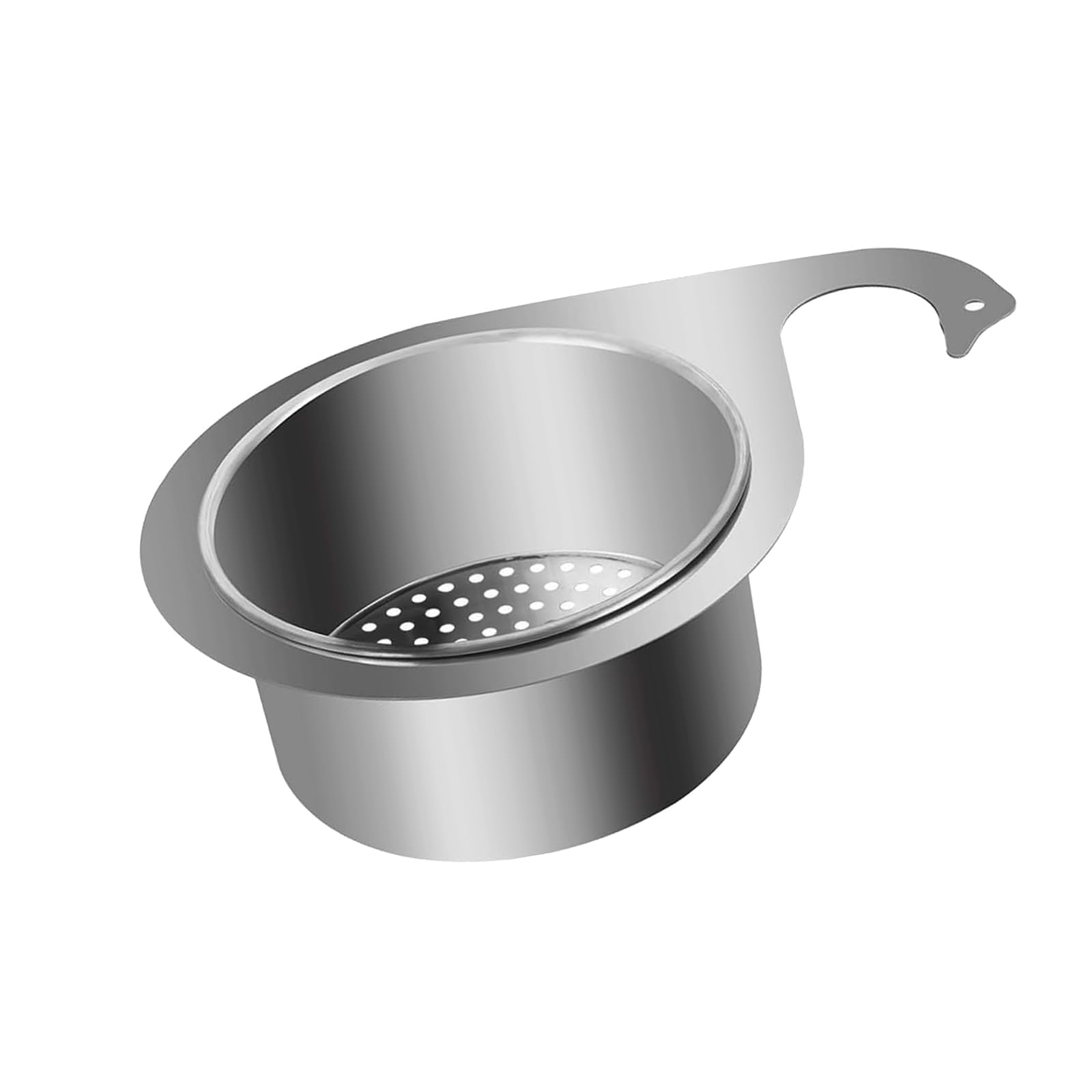 Photo 1 of 5.5 Inch Stainless Steel Swan Sink Strainer Basket 2024 Kitchen Sink Swan Shape Draining Basket for Less Than 1.69in Diameter Faucet Hanging Filter Baskets Multi-Functional Corner Sink Strainer