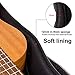 28 Inch Ukulele Case Gig Bag For Baritone or Bass Ukelele Instrument With 3 Uke Picks