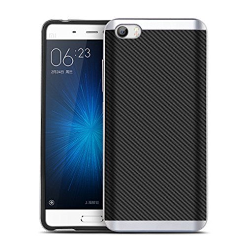 CORNMI Design, [Armor Series] Xiaomi Mi5 Case Hybrid TPU + PC Protective Back Cover Case With Frame For Xiaomi M5 Mi 5 Mobile Phone (Silver)