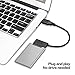 EYOOLD USB 2.0 to 7+6 13Pin Slimline SATA Laptop CD/DVD ROM Optical Drive Adapter Cable (USB 3.0 to SATA 7+9pin, Black)