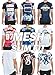 Men's Hipster Hip Hop Graphic Print Mesh Trim Jersey eLong Long T-shirt Tee