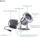 Barlus 5MP IP Camera 304 Stainless Steel POE 32Ft Cable Koi Pond Aquarium view 7