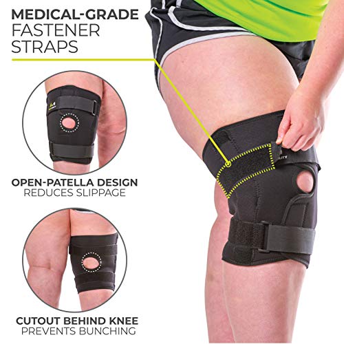 BraceAbility Plus Size Knee Brace Bariatric Hinged Wraparound Sleeve
