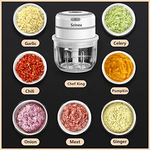 Srinea Electric Mini Garlic Chopper & Garlic Presses,Food Chopper