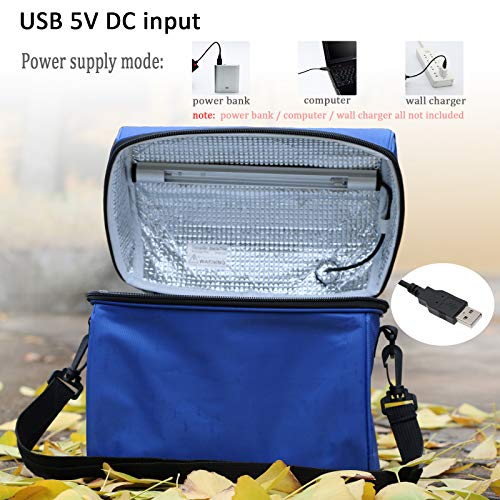 UV-C Light UV Cleaner Sterilization Bag Portable for CPAP Tool/USB Input/Jumbo Size Capacity/Timer 5 Minutes/UVC Without Ozone Smell - Thumbnail 4