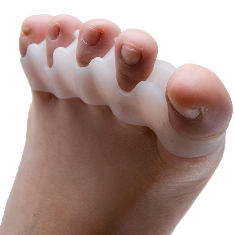 Pedimend Gel Toe Separator Protectors Straightener | Bunion Corrector | Flexible Toe Spacers Spreader | Rubber Toe Stretchers | Perfect for Sports Yoga Practice Running | for Men and Women
