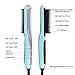 KINGDOMCARES Professional Ceramic Hair Straightening Brush Anti Scald Hair Straightener Comb Blue