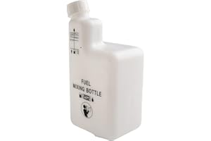 KoiLykke 1L Petrol Oil Mixing Bottle 2- Engines Accurate 32:1, 50:1, 40:1 & 25:1 for Fuel Ratio Markings, for Compact 215mm x
