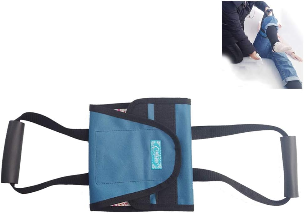 Patient Aid Thigh Lifter Strap, Leg Lift Assist Band – Mobility Device for Disabled, Elderly, Limited Mobility, After Surgery Bed Rest,Blue,b