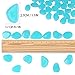 Outee 300 PCS Glow Pebbles Stones Glow in The Dark Stones Garden Decor Glow Gravel Stones for Garden Walkway, Man-Made, Blue