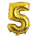 16" inch Single Gold Alphabet Letter Number