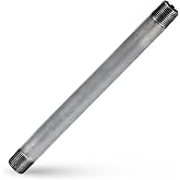 Supply Giant QDHM2060 60" Long Pre-Cut Galvanized Steel Pipe with 2" Nominal Size Diameter