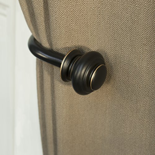 Decopolitan Urn Holdback Pair, Antique Black - //medicalbooks.filipinodoctors.org