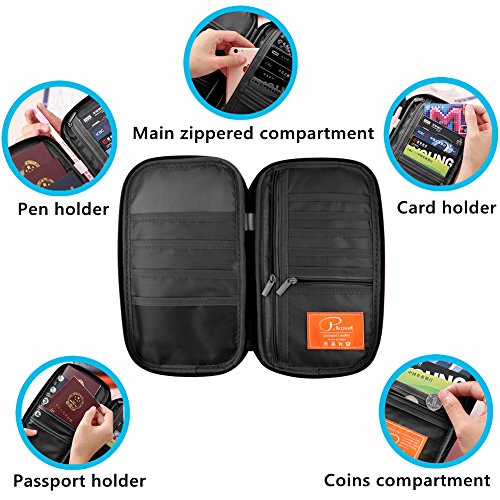 VanFn RFID Travel Passport Wallet, Family Passport Holder, Trip