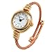 New Rose Gold Cable Band Geneva Women's Petite Bangle Watch