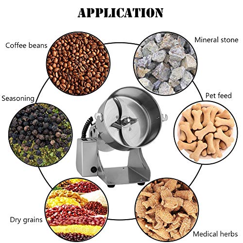 APWONE 500gram Electric Spice Grinder Powder LCD Digital Stainless Steel Ultra Grinder Machine Pulverizer for Kitchen Herb Spice Pepper Coffee Corn - Thumbnail 6