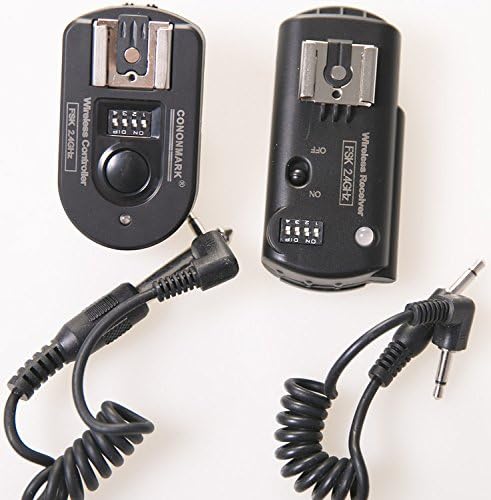 FSk 16 Channel Wireless Studio Flash Trigger Set for Canon,Nikon,Pentax,Olympus DSLR Series,with Receiver for Godox Bowens StudioPRO Strobe Monolight and External Speedlite