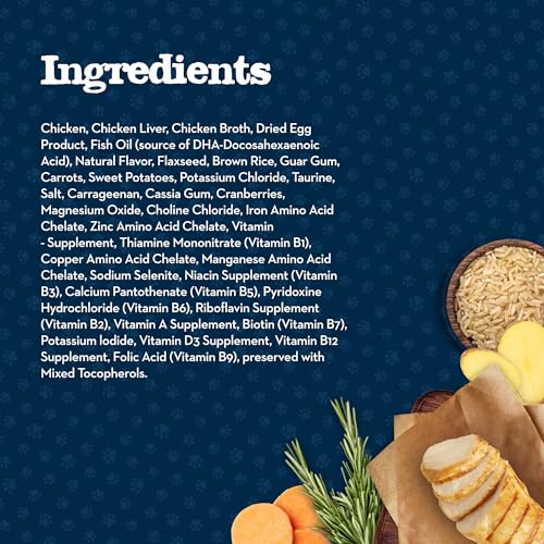 BLUE BUFFALO BABY BLUE NATURAL KITTEN WET CAT FOOD, HEALTHY GROWTH FORMULA WITH DHA, CHICKEN RECIPE MULTI-PACK, 3-OZ. CANS (6 COUNT)