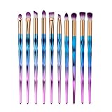 Eye Brush Set Unicorn,Molie Eyeliner Eyeshadow Blending Brush Makeup Tools Cosmetic Brushes Kit 10 PCS