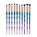 Eye Brush Set Unicorn,Molie Eyeliner Eyeshadow Blending Brush Makeup Tools Cosmetic Brushes Kit 10 PCS