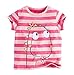 Coralup Toddler Girls Dinosaur Unicorn Tee Short Sleeve Tshirt Tops (2-3 Years(3T), Pink)