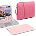 MacBook Air 13 Inch Case Bundle Older Version Compatible A1369/A1466 2008-2017 Release NO Touch ID,GMYLE Hard Matte Shell, Pink Soft Protective Canvas Carrying Sleeve & Keyboard Cover - Rose Quartz