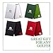 FB FUZZYBUNKERS Quality Leather Golf Scorecard Holder - Yardage Book Cover - Golf Yardage Book - Golf Scorecard Book -Free Pencil and Stat Tracker Sheet (Black)