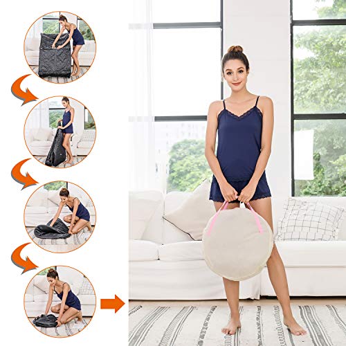 Portable Home 2L Steam Sauna with Remote Control,Indoor Foldable Steam Sauna Tent Spa Pot Loss Weight Detox Relaxation (with Foldable Chair& Timer) (Gray)