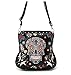 Sugar Skulls Flowers and Crosses Colorful Concealed Carry Crossbody Purse