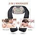 Snailax Shiatsu & Percussion Neck and Shoulder Massager with Heat Deep Kneading Back Massager Massage Pillow for Neck Shoulder Back Foot to Relieve Muscles Soreness and Pains SL-665