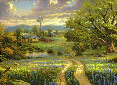 SiJOO 1000 Piezas de Alta Gama, Madera, Rompecabezas, 500 Pinturas al óleo de paisajes Personalizados, Pintura Decorativa: Amazon.es: Hogar