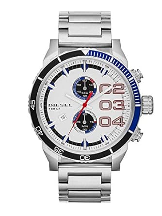 Diesel End of Season Chronograph White Dial Mens Watch - DZ4313
