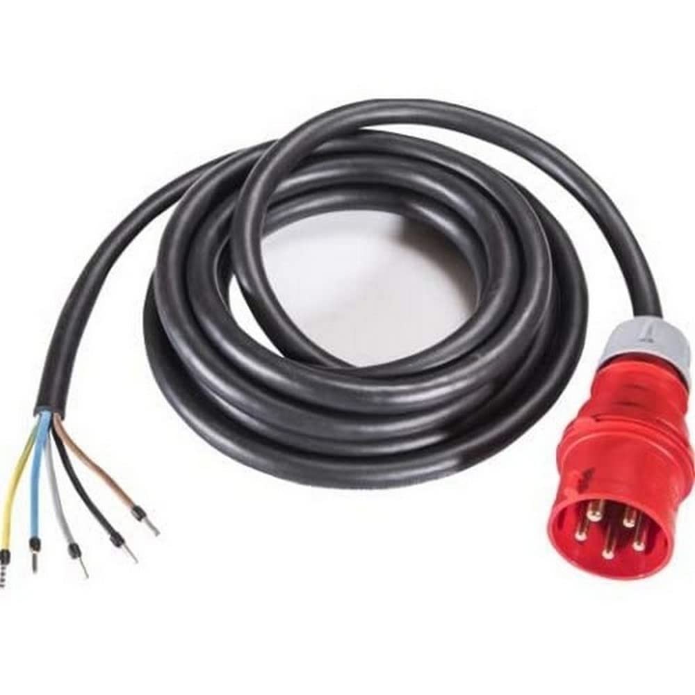 SIROX® CEE Connection Cable H07RN-F 5 G 1.5 mm², with CEE Plug 16 A, 400 V 5 m Current 16 A, Cross Section 5 x 2.5 mm², Length 5 m