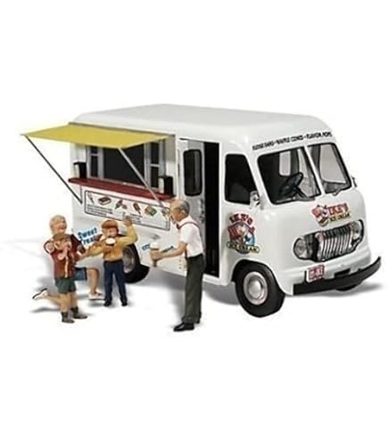 Woodland Scenics Feuerwehr-LKW – Modellauto Spur H0 (1:87), Mit Leitern & Schläuchen, Altes Design