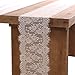 Ling's moment 12x120 inches White Lace Table Runner Rustic Chic Tabletop Wedding Reception Table Decor Boho Party Decoration Baby Bride Shower Decor
