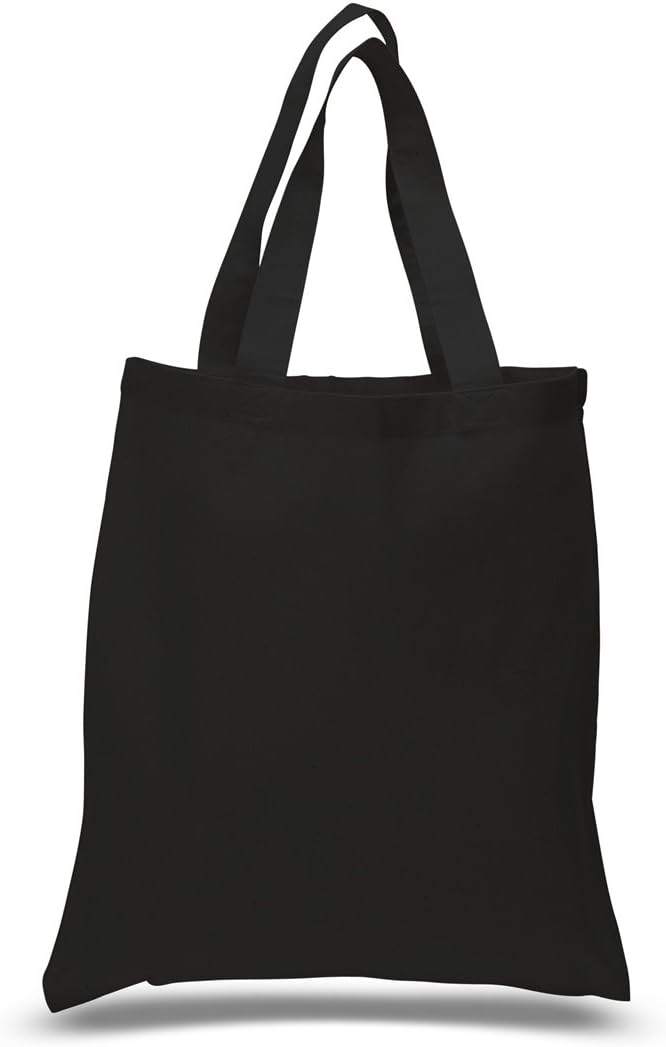 TBFSet of 24 Blank Cotton Tote Bags Reusable 100% Cotton Reusable Tote Bags (2 dozen)