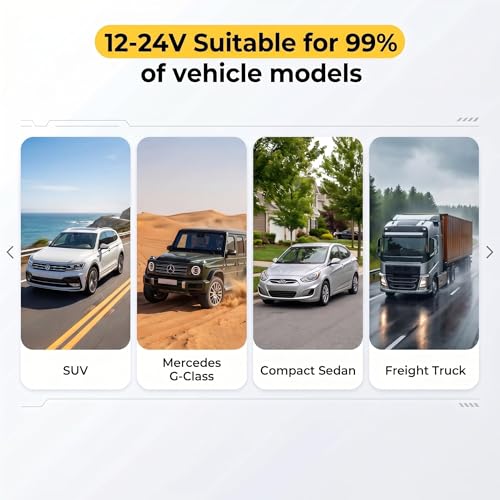 8.1" Portable Wireless CarPlay Stereo with 2K Dash Cam & 1080P Backup Cam | Wireless CarPlay/Android Auto, Voice Control, Split Screen, Plug & Play, 2K Dash Cam + 1080P Rear Cam