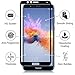 [2 Pack]Huawei Honor 7X Screen Protector, VUV [Full Coverage][2.5D Round Edge][9 Hardness][Anti-Scratch][HD Clear]Tempered Glass for Huawei Honor 7X with Lifetime Replacement Warranty (Black)