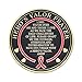 Hero's Valor St. Agatha Matron Saint of Breast Cancer Challenge Coin Prayer 1-Pack (One Coin)