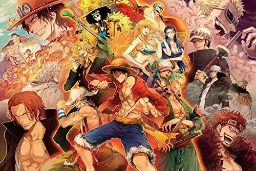 Skwenp ONE PIECE Monkey D. Luffy Jigsaw Puzzle Adult Puzzles 1000 Pieces Wooden Puzzle, Of Adult Jigsaw Puzzles Game Kids Puzzle Toys Home Decoration & Birthday Gifts