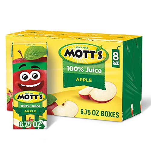MOTT’S 100% ORIGINAL APPLE JUICE, 6.75 FL OZ BOXES, 8 PACK