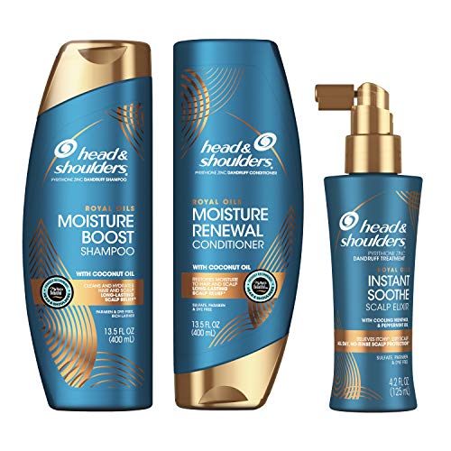 Head and Shoulders Shampoo, Conditioner, and Scalp Elixir Treatment Kit
