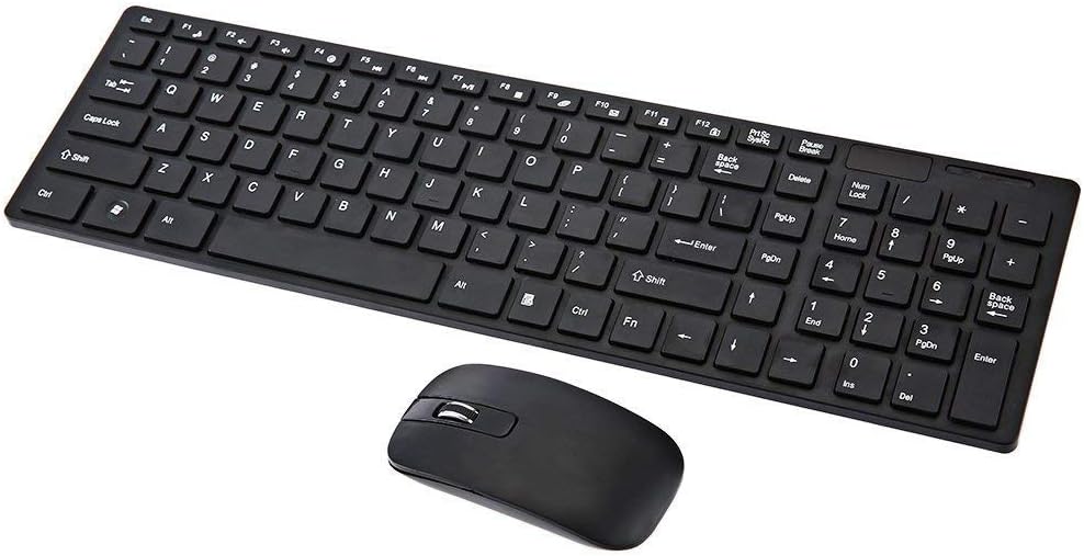 Raawan Ultra Thin Fashion 2.4G Wireless Keyboard & Mouse Combo Kit (Multicolor)