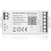 BTF-LIGHTING C05W RGBCCT PWM SMD FCOB (+ R G B C W) 6PIN LED Strip 2.4GHz Tuya WiFi Group Controller Alexa Google Home Control Match with WR01RF RC03RFB RC04RFB RC05RFB Remote